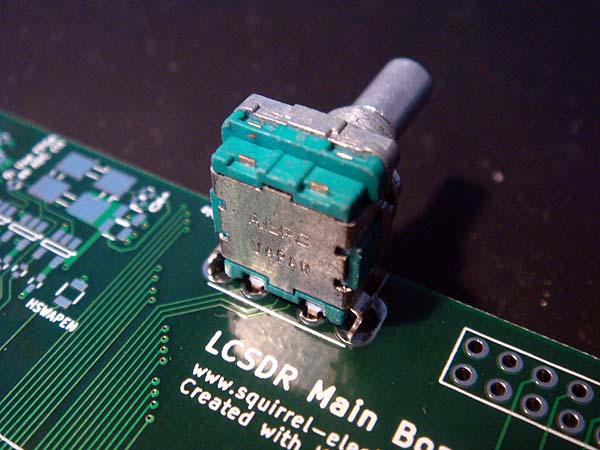 LCSDR empty pcb encoder socket test