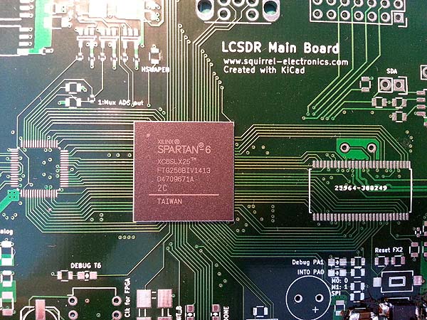 LCSDR with BGA FPGA xc6slx25 mounted