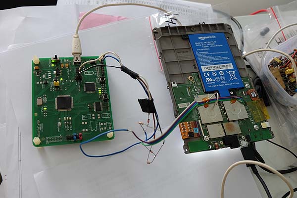 KPW connected to UART-USB